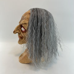Spooky Witch & Zombie Latex Mask Long Hair for Halloween
