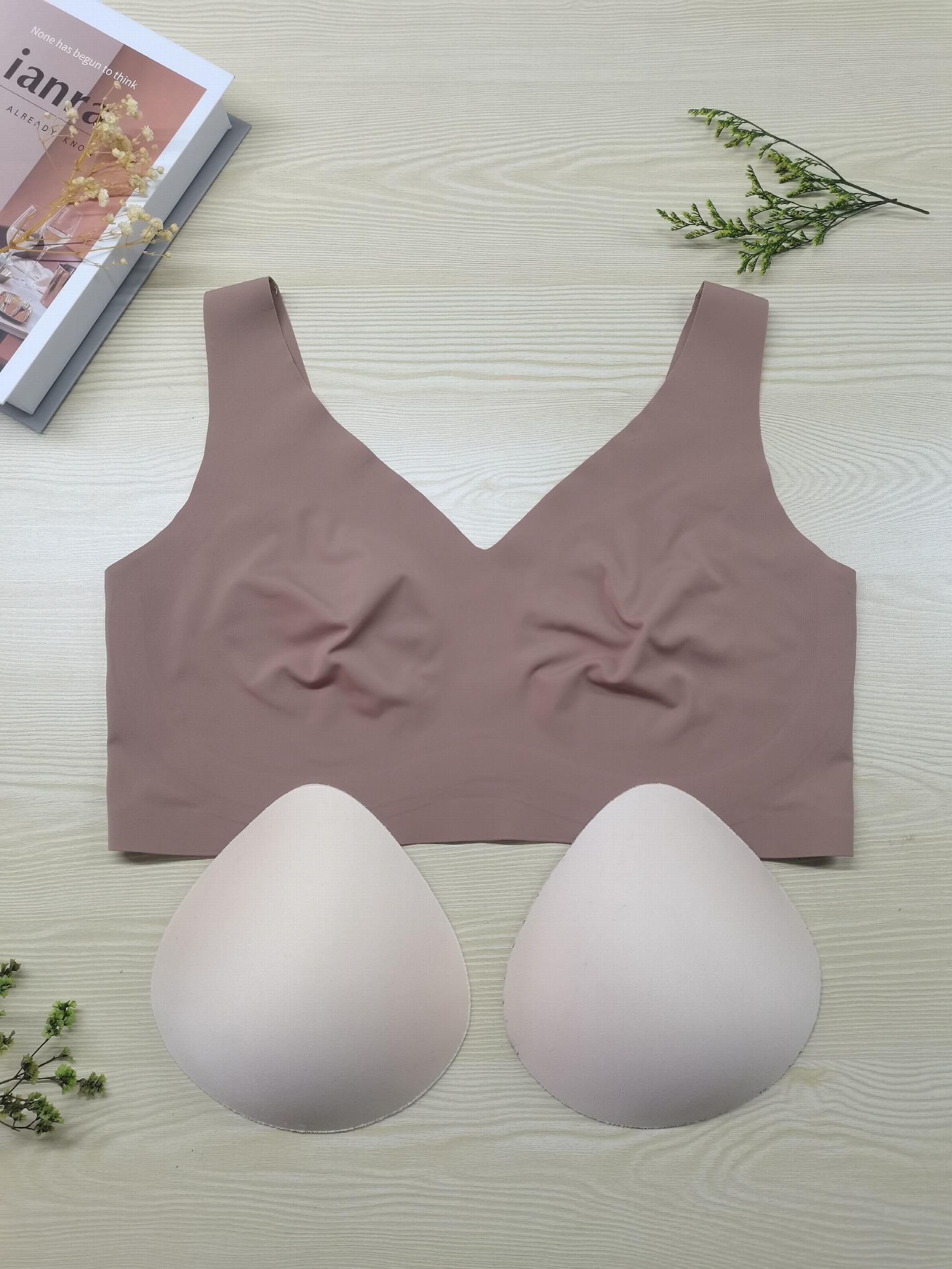  Sports Bra Seamless Padded High Stretch Bralette