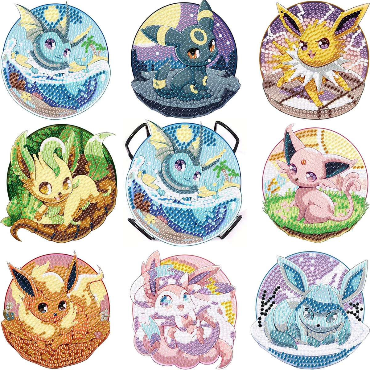 8pcs Pet Elf Diamond Painting Kit for Adults Beginners DIY Gift