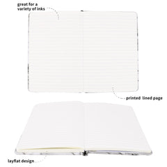 SULIRUN1981 A5 Grid Notebook 120gsm Thick Paper Elastic Tape Pen Insert