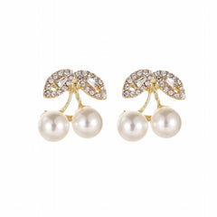 Cherry Earrings High end Light Stud Earrings