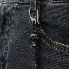Men's Punk Hip Hop Skull Metal Waist Chain Pants Chain