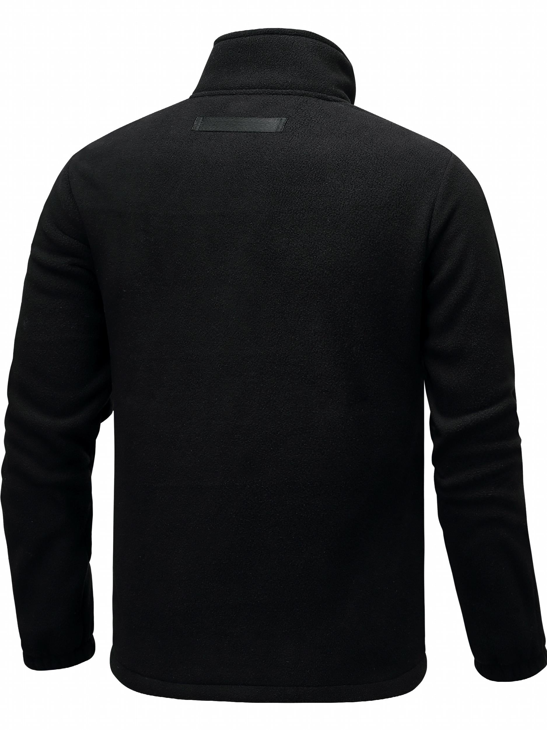 Men's Plush Fleece Jacket Zip Up Coat