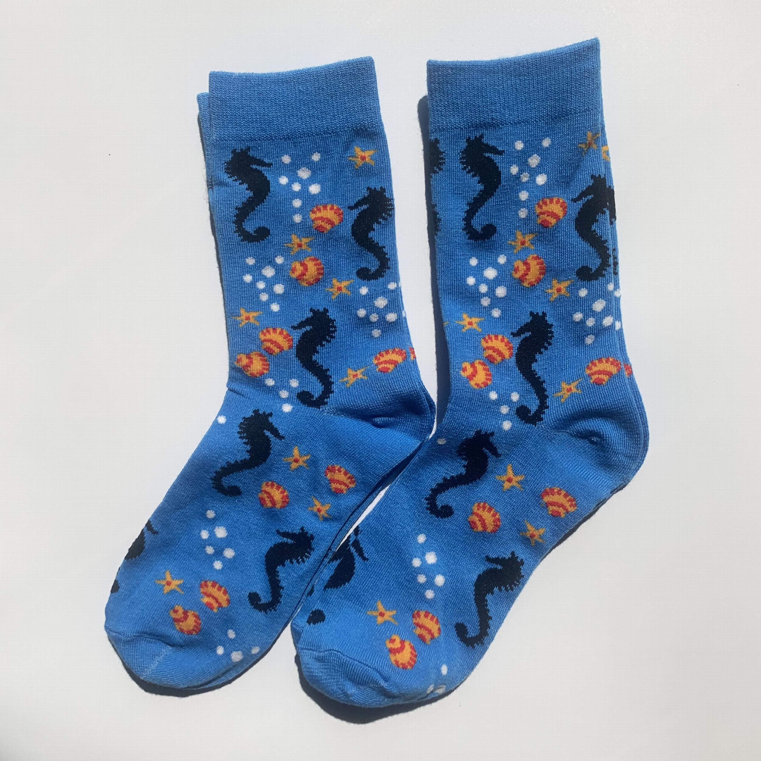 Cute Animal Print Socks for Women, Comfy Mid Tube Stockings