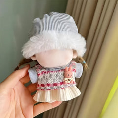 Gray Bunny Dress for 7 Inch Dolls