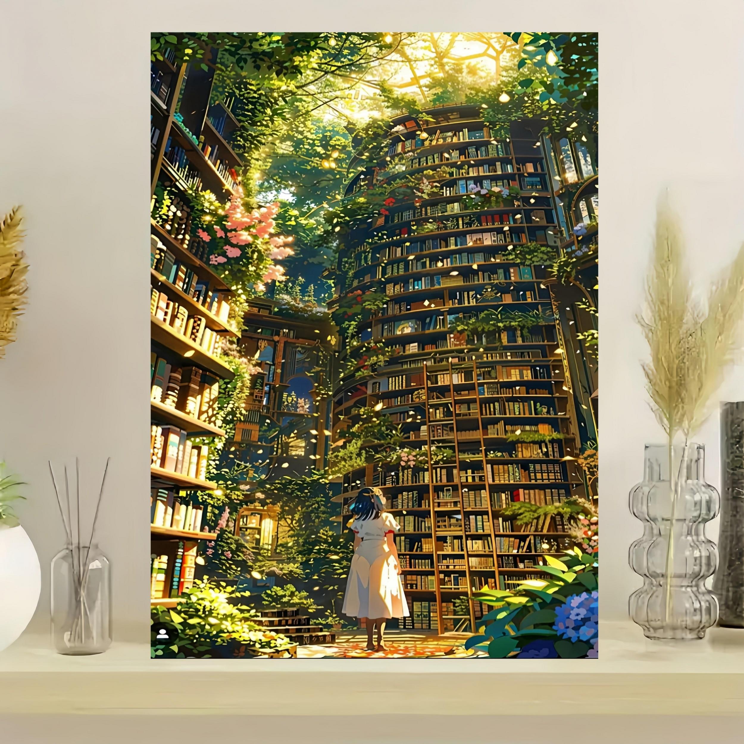 1000pcs DIY Puzzle Magic Library Garden Vibrant Colors