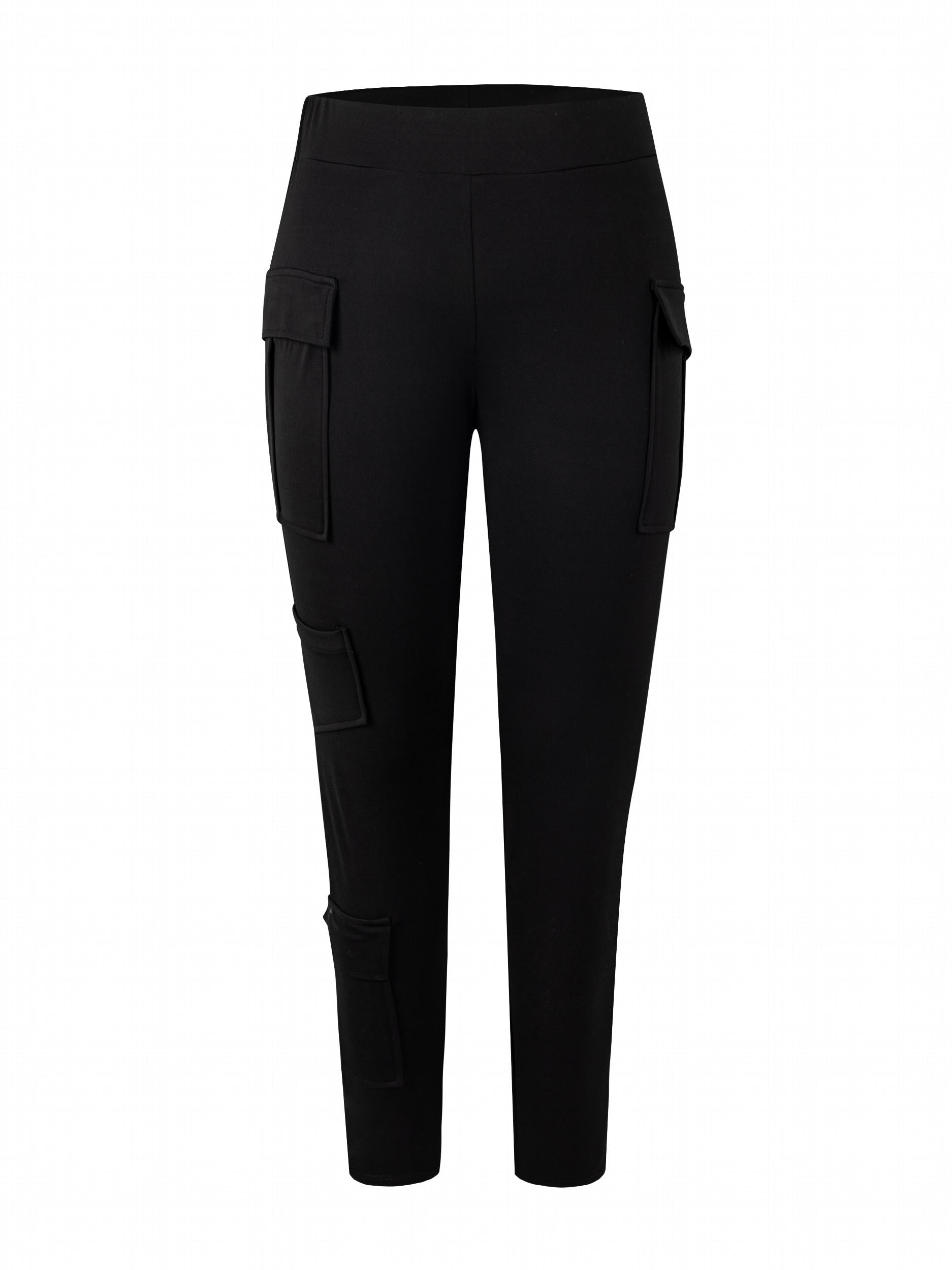  High Rise Cargo Skinny Trousers