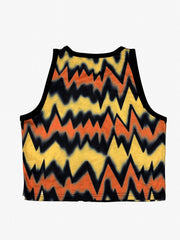 Halloween Letter Print Top Y2K Sleeveless Tan Top For Spring & Summer