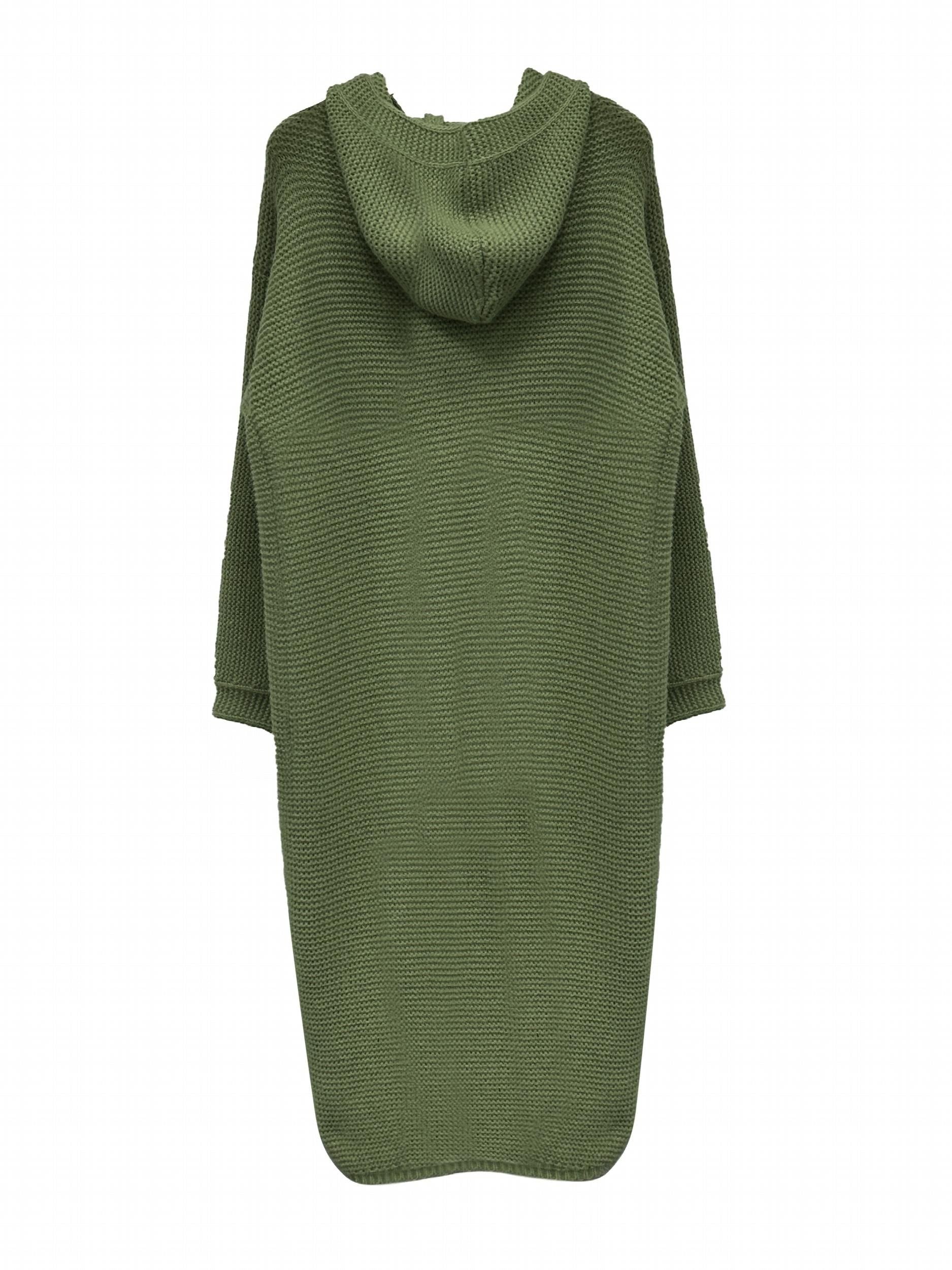 Solid Hooded Button Front Cardigan for Fall & Winter