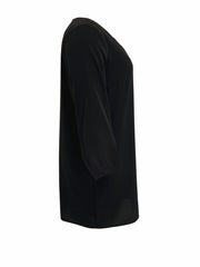  Casual Dress Cross Letter Print Lantern Sleeve Tee Dress