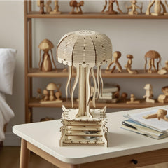 Wooden 3D Puzzle Jellyfish Model Assembly Kit