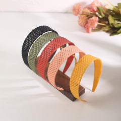 5pcs Frosted Matte Sweet Head Hoop Non slip Wide Brim Headdress