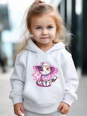 Cat Print 2pcs Girls Outfits For Sports Spring Fall Outdoor Gift