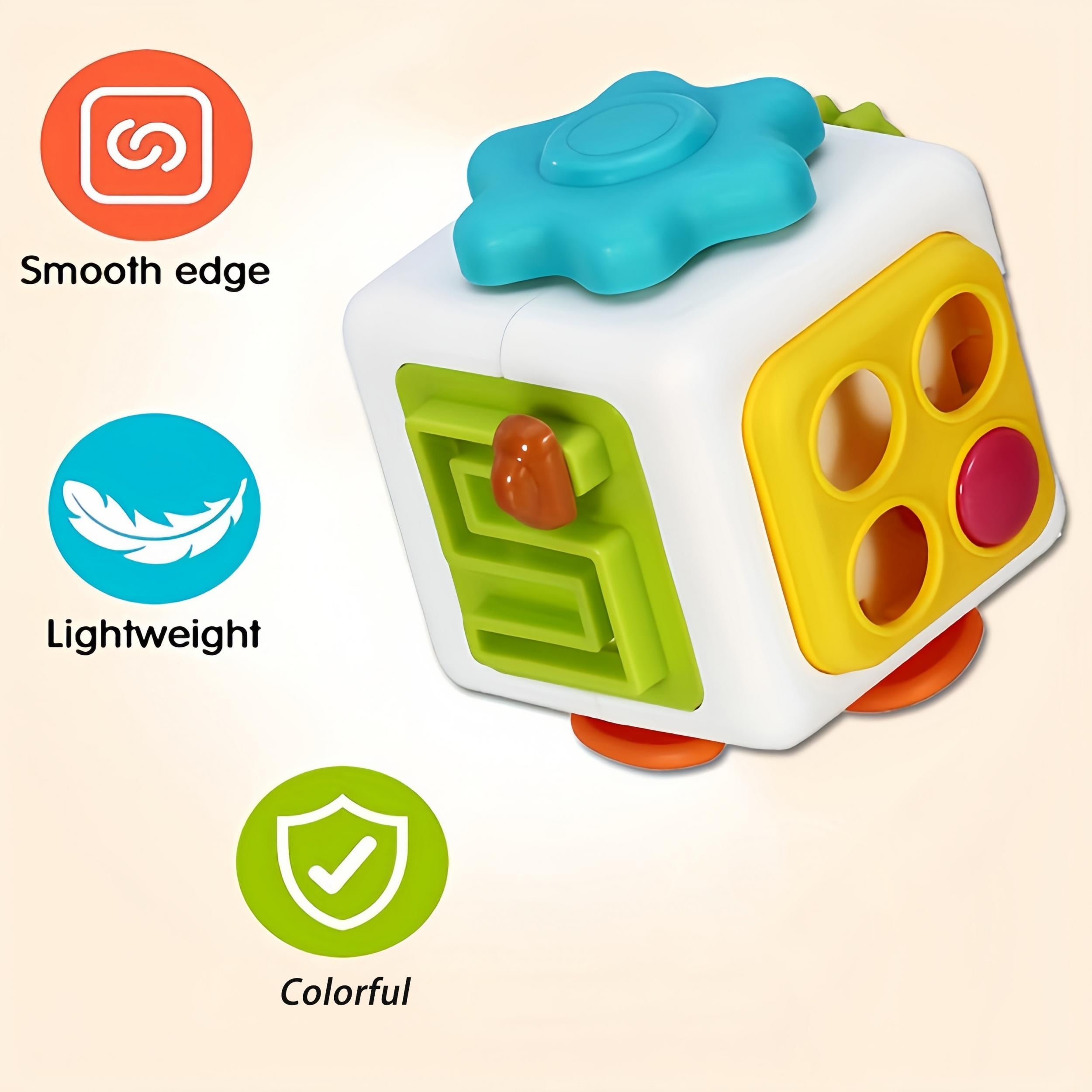 6 in 1 Sensory Activity Cube Educational Game Center for Kids