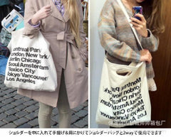 Female Canvas Shoulder Bag