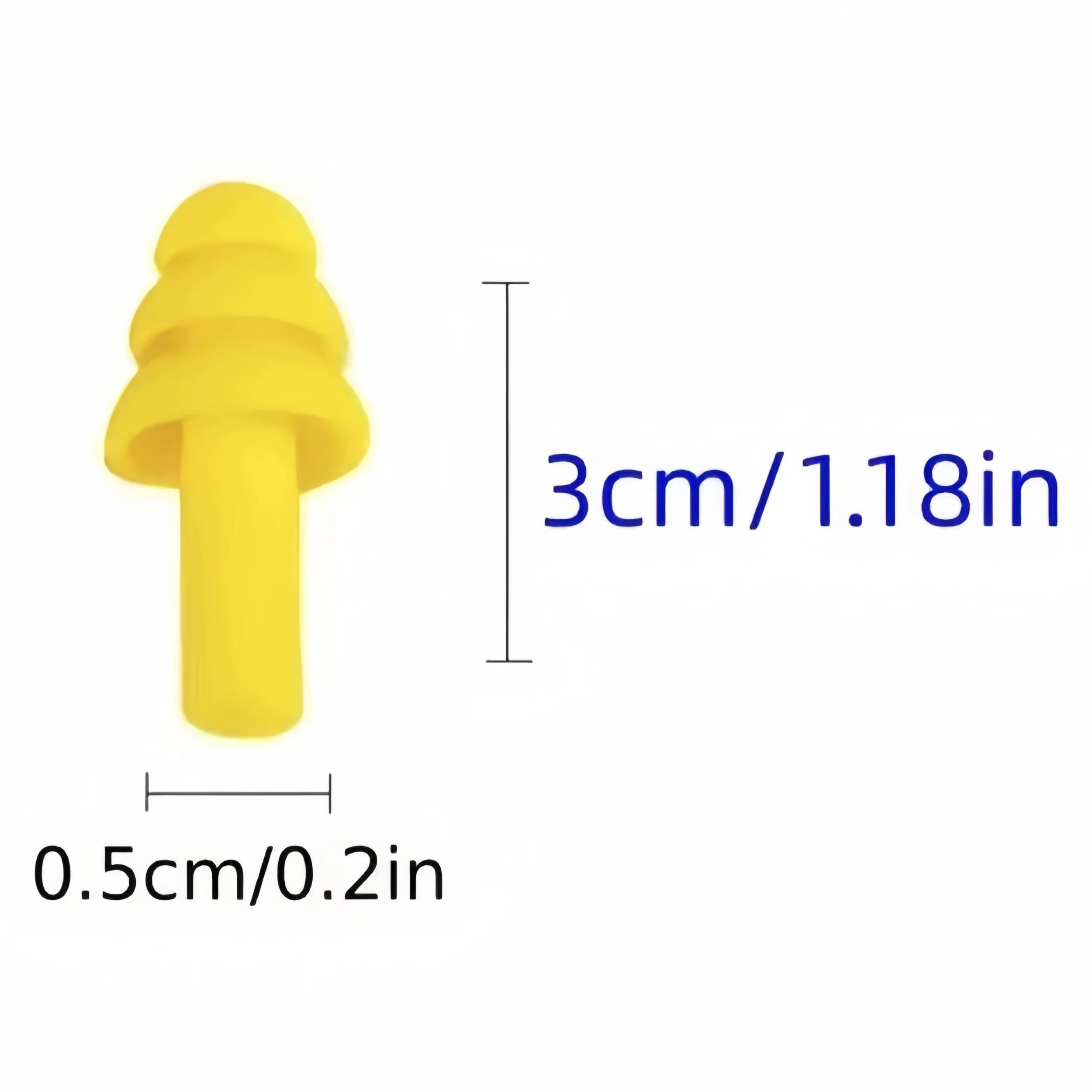 5 Pairs Soft Earplugs for Noise-Free Sleeping Swimming Flying Working