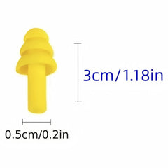 5 Pairs Soft Earplugs for Noise-Free Sleeping Swimming Flying Working