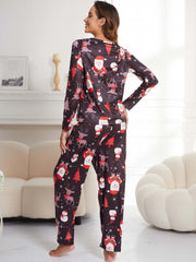 Christmas Lounge Set Long Sleeve Top & Pants Women's Loungewear