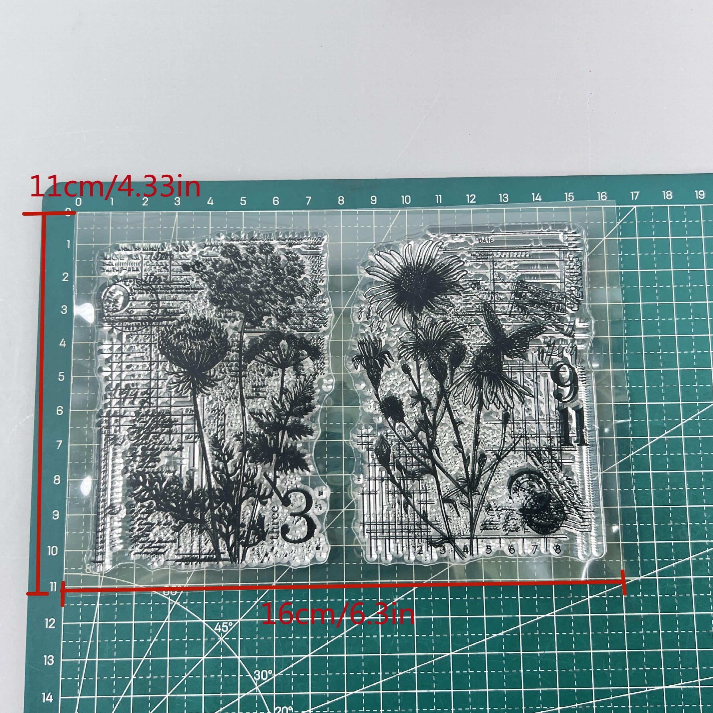 Flower Number Stamps Stencils for DIY Scrapbook, Card Craft Embossing