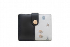 Women's Short Wallet Two-fold Zipper Buckle Creative Zero Wallet
