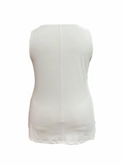  Solid Scoop Neck Tank Top