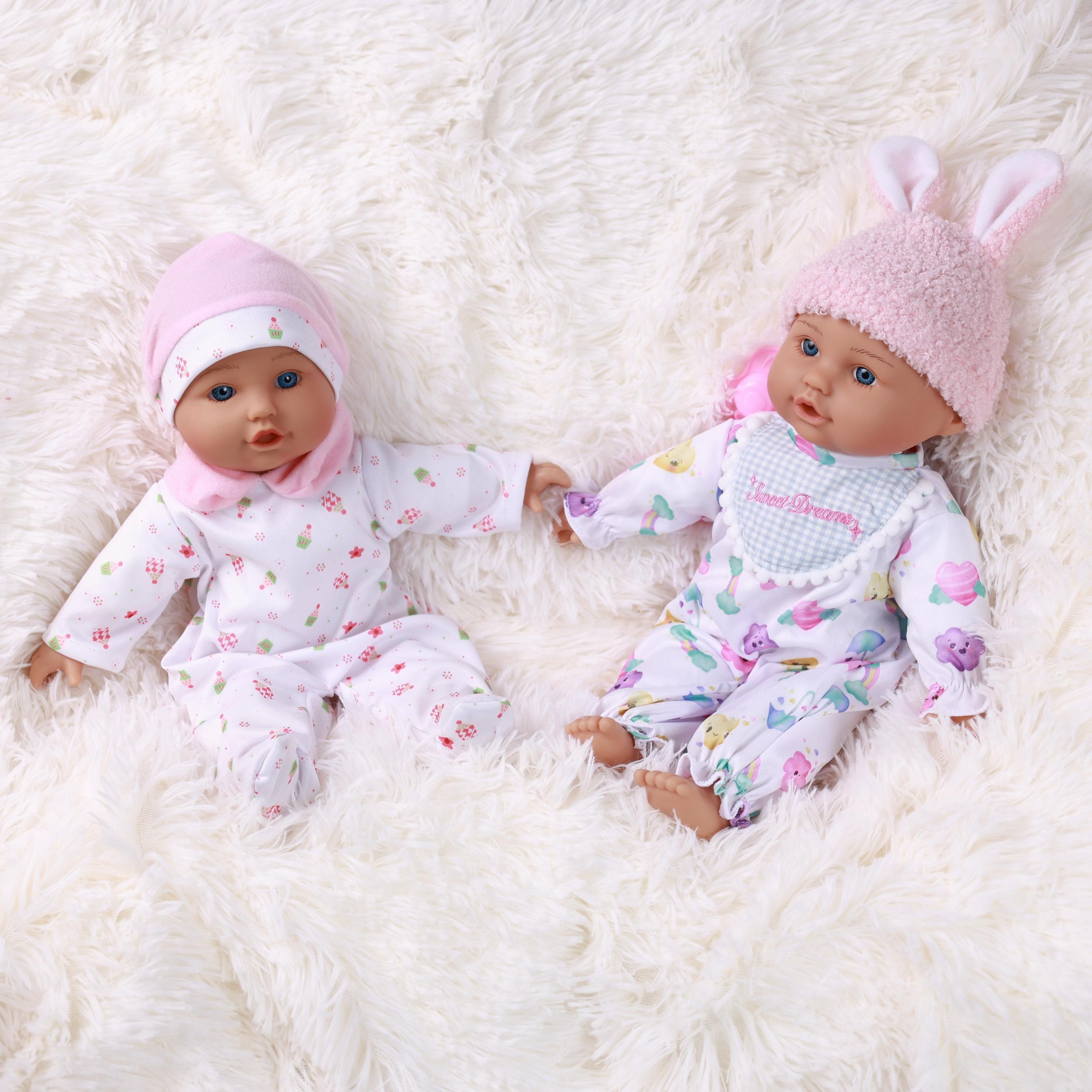 2pcs High 13Inch Reborn Doll Twins with 2 Real Life Dolls