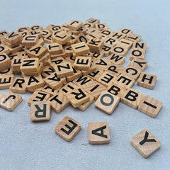 144pcs Wooden Alphabet Blocks DIY Spelling & Letter Recognition Educational Set