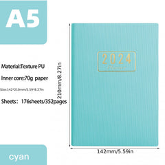 A5 Daily Planner Notebook Time Management Calendar Plus Monthly Index Sticke