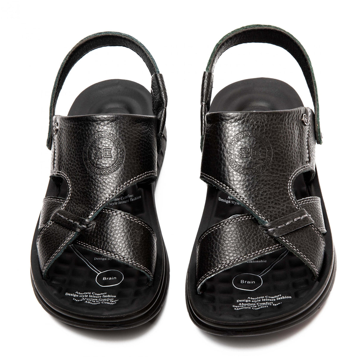 Men's Open Toe Hook Loop Sandals Non Slip Beach Shoes Summer
