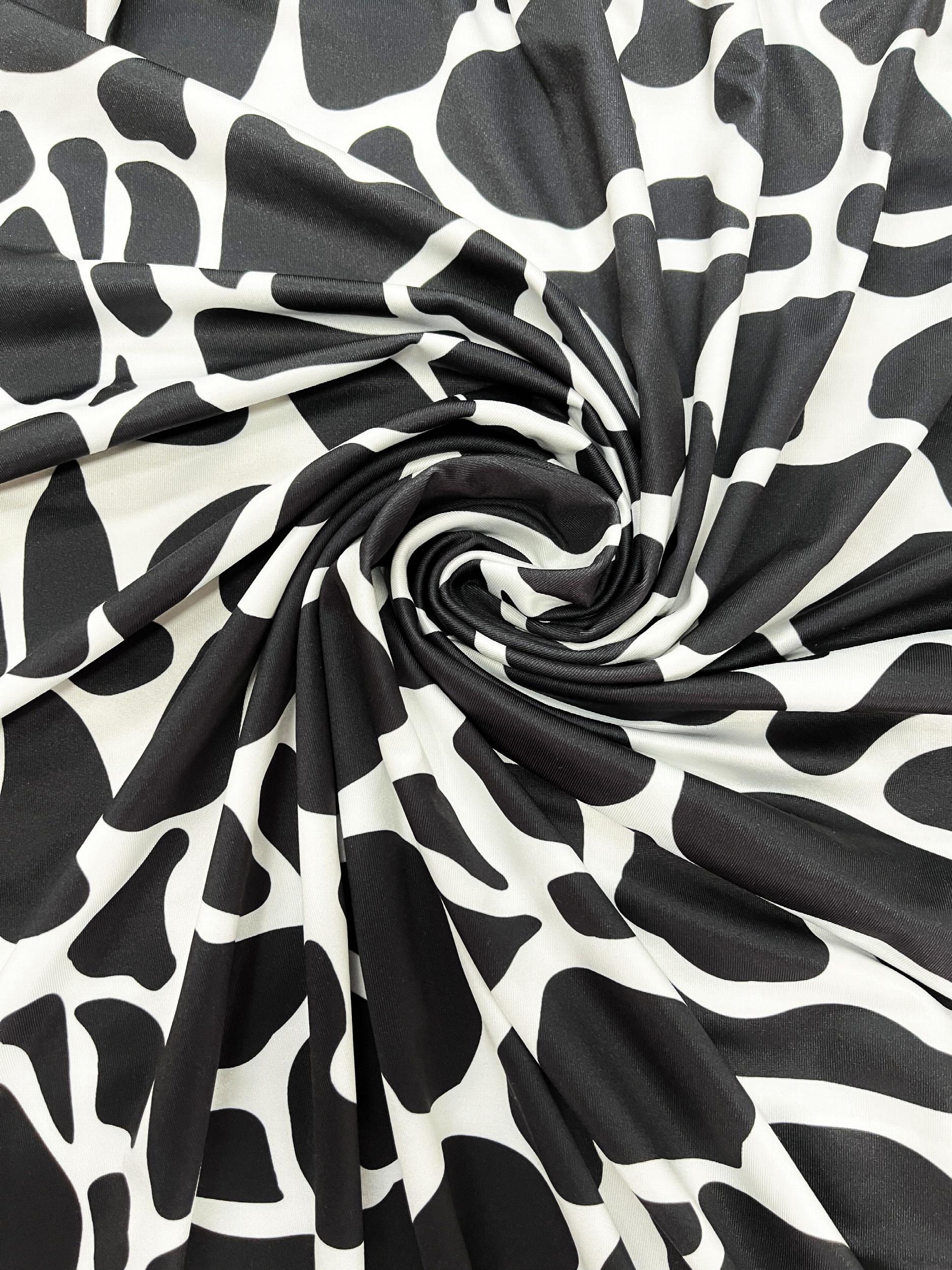  Giraffe Print Mock Neck Maxi Dress