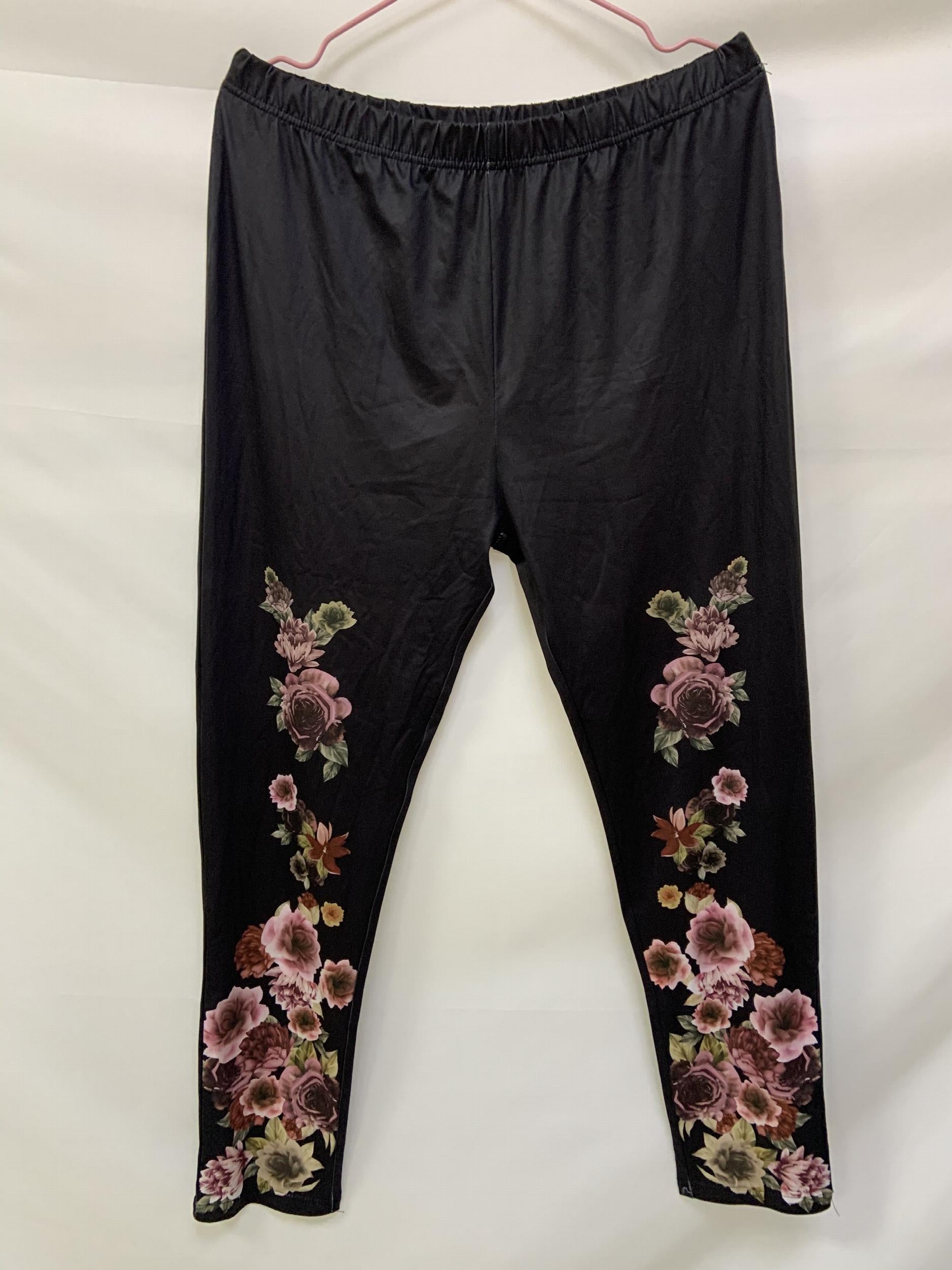  Floral Print High Rise Leggings