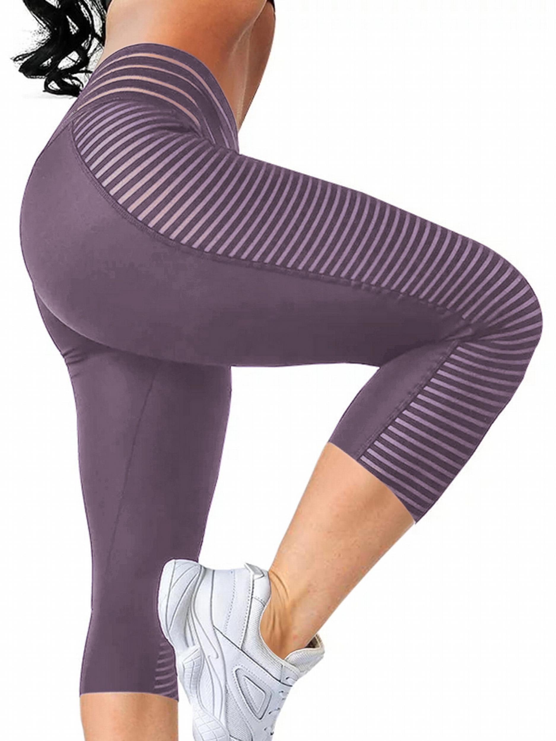 Sexy Mesh Slim Leggings High Waist Elastic Workout Bottoms