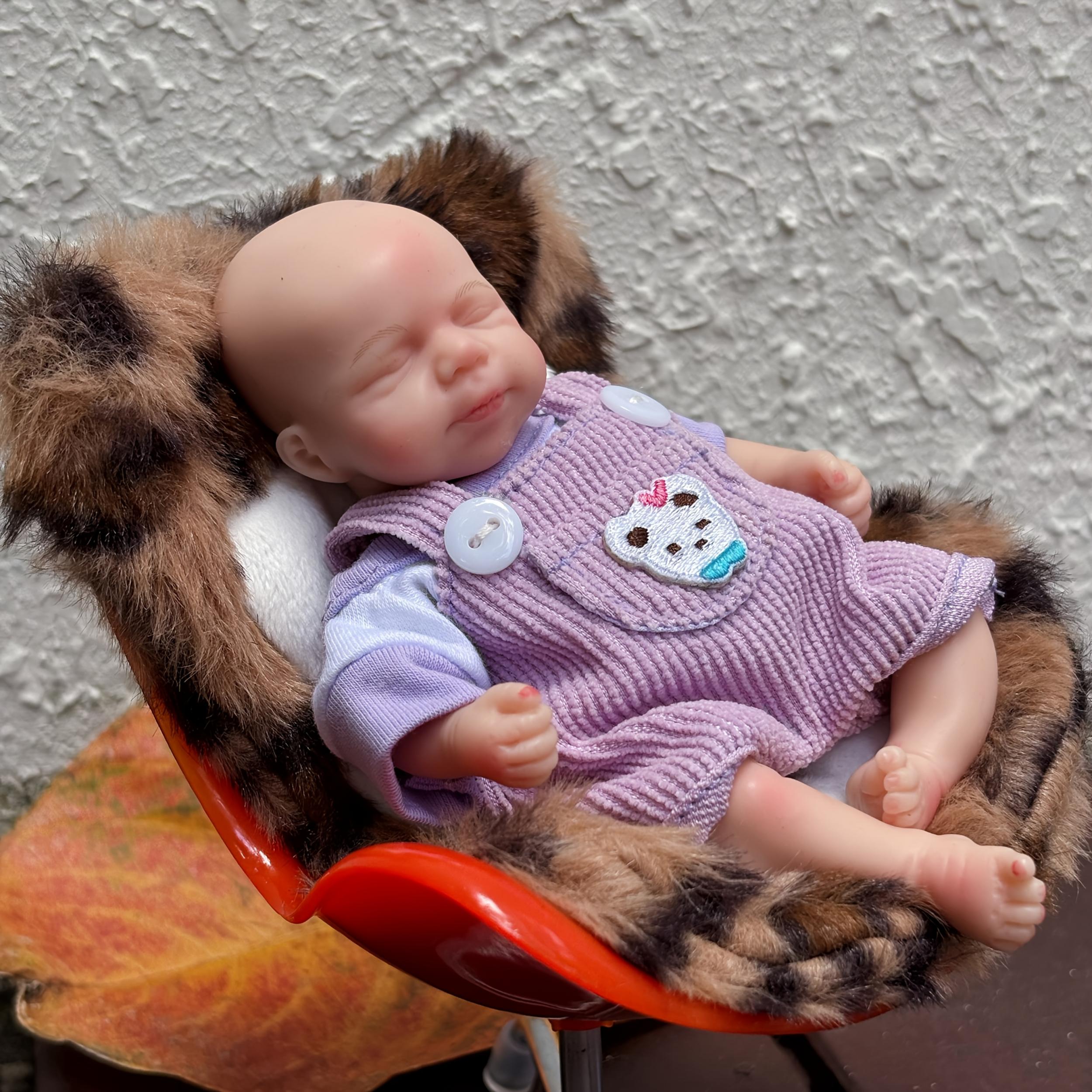 6" Mini Palm Reborn Doll Girl Pascale Soft Silicone Bebe Reborn Doll