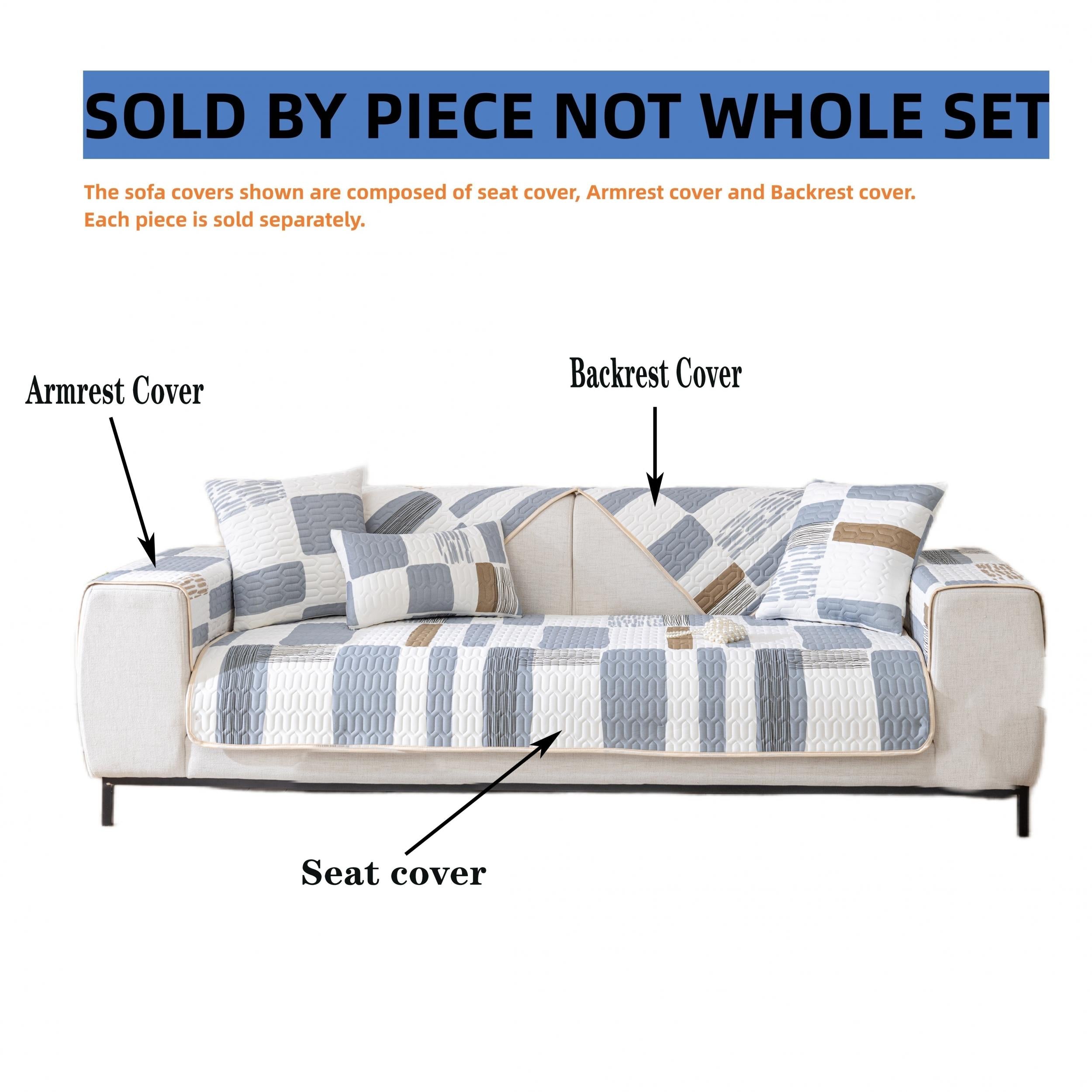 Cooling Ice Silk Sofa Cover Non Slip Latex Mat for Home Decor