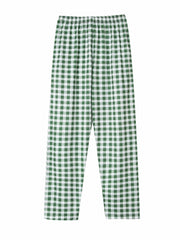 Plaid Pajama Bottoms Colorblock Comfort Loose Long Pants Women's Loungewear