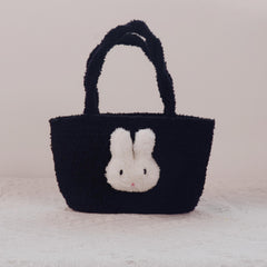 Bunny Decor Satchel Bag Stylish Handbag All Match Storage Bag
