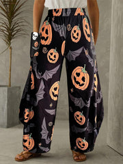 Women's Plus Painting Print High Rise Harem Trousers