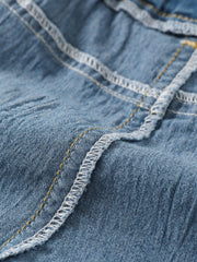 Boys Summer Denim Shorts Elastic Waist Casual Stretch