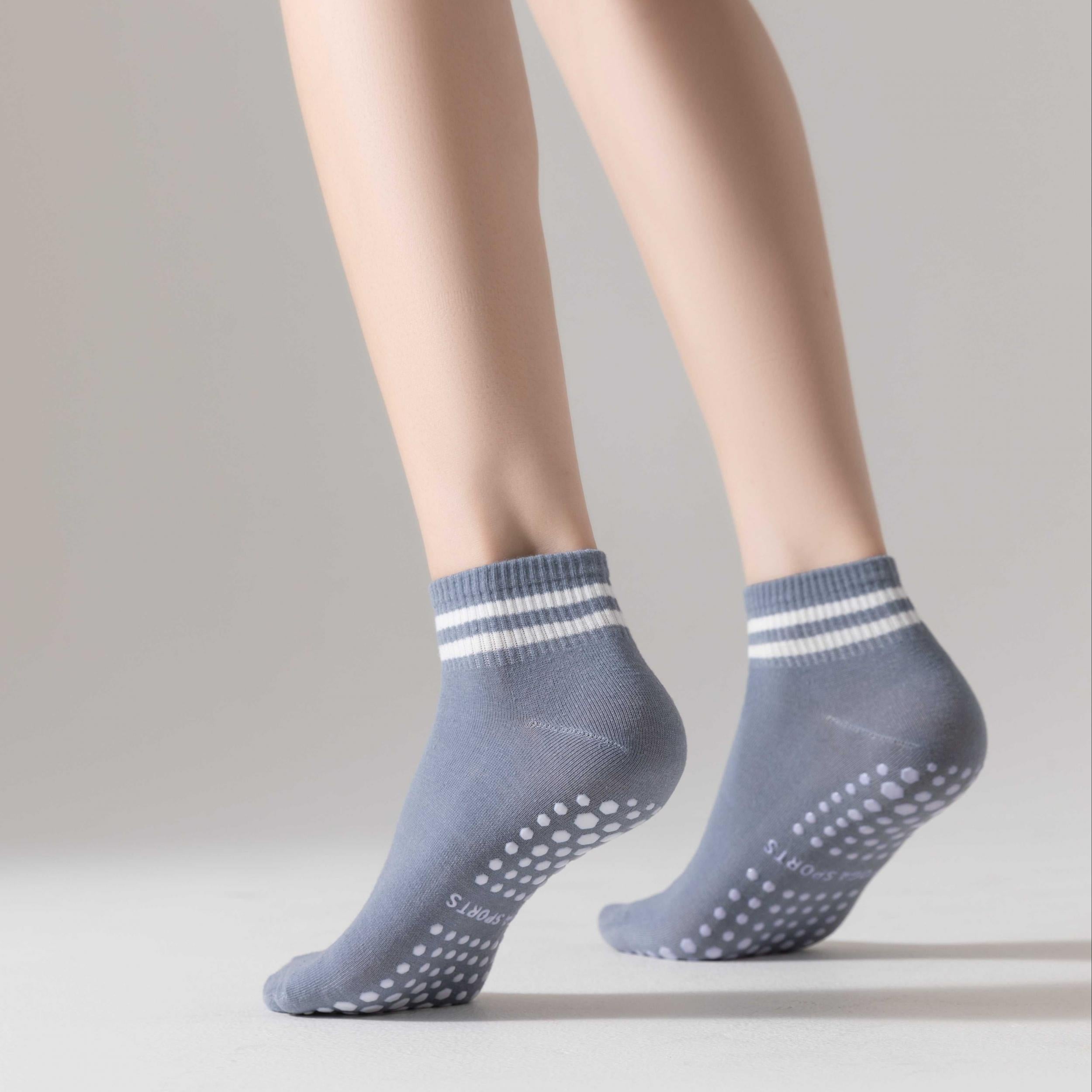 Yoga Socks, Anti-slip, Sweat-absorbing, Striped Floor Dance Training