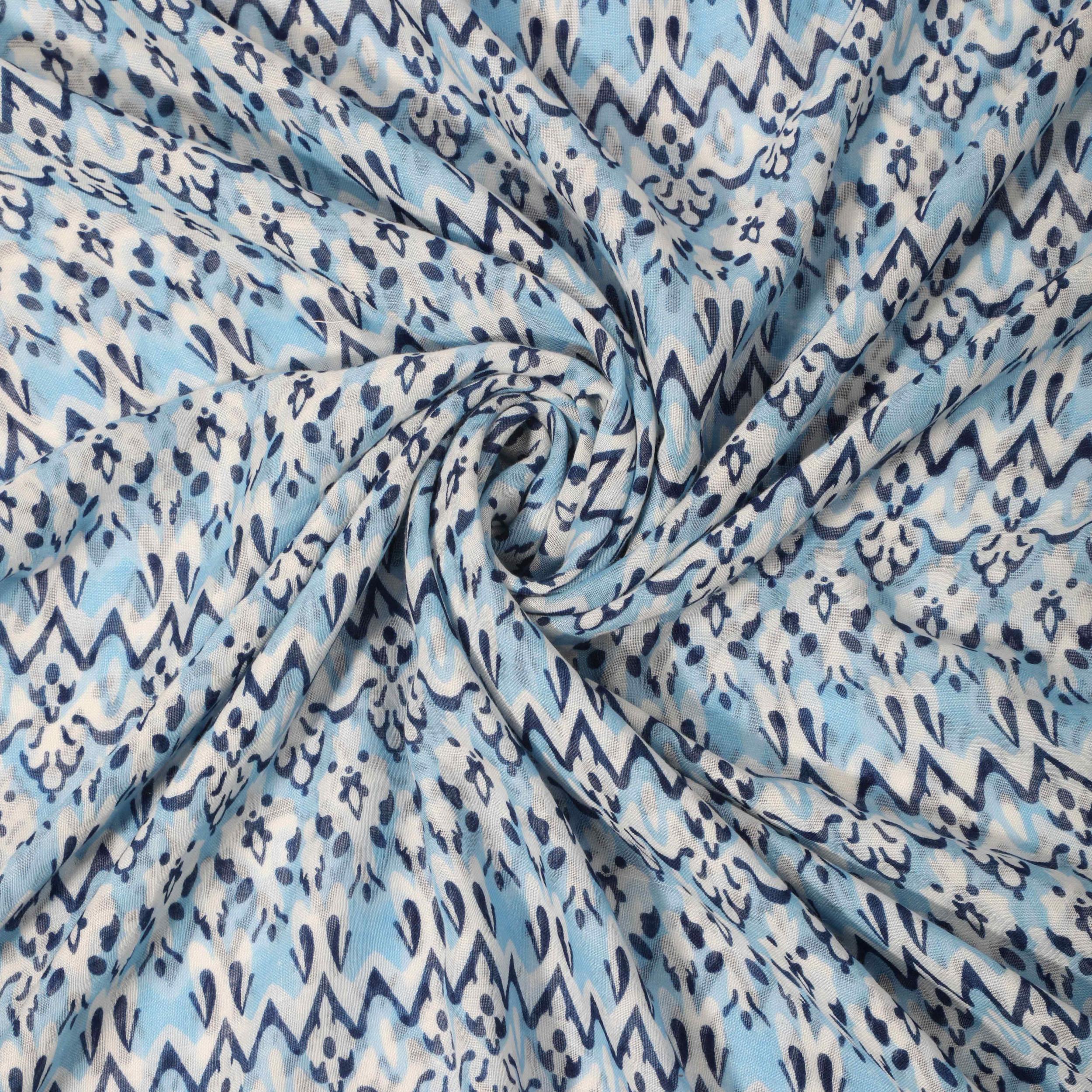 Wavy Stripe Print Long Scarf Tassel Shawl Head Wrap