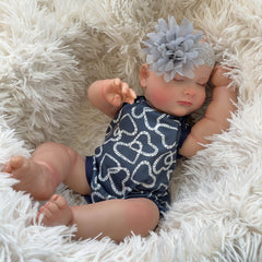20 Inch Vinyl Reborn Doll Little Boy Doll Light Head Cloth Body