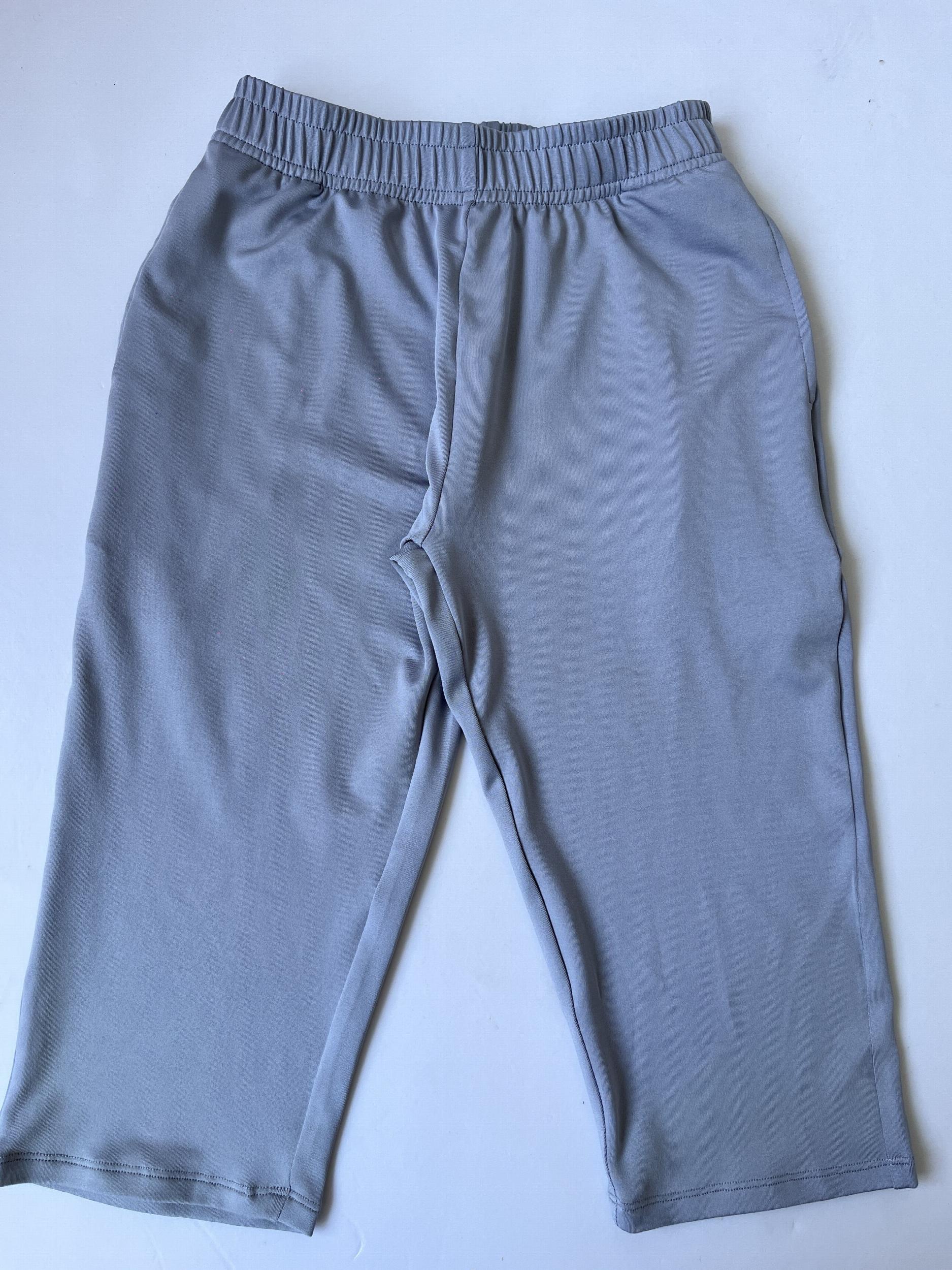 Grey Sports Cropped Pants Boys Size Kids Thin Summer