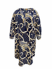  Print Button Up Maxi Dress