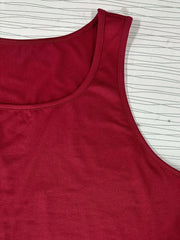  3pc Set: Solid Cardigan, Tank Top & Plaid Leggings
