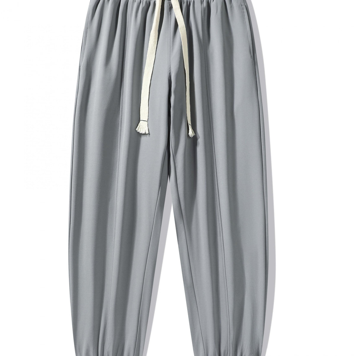 Men's Drawstring Plain Loose Jogger Pants Comfy Casual Light Trousers