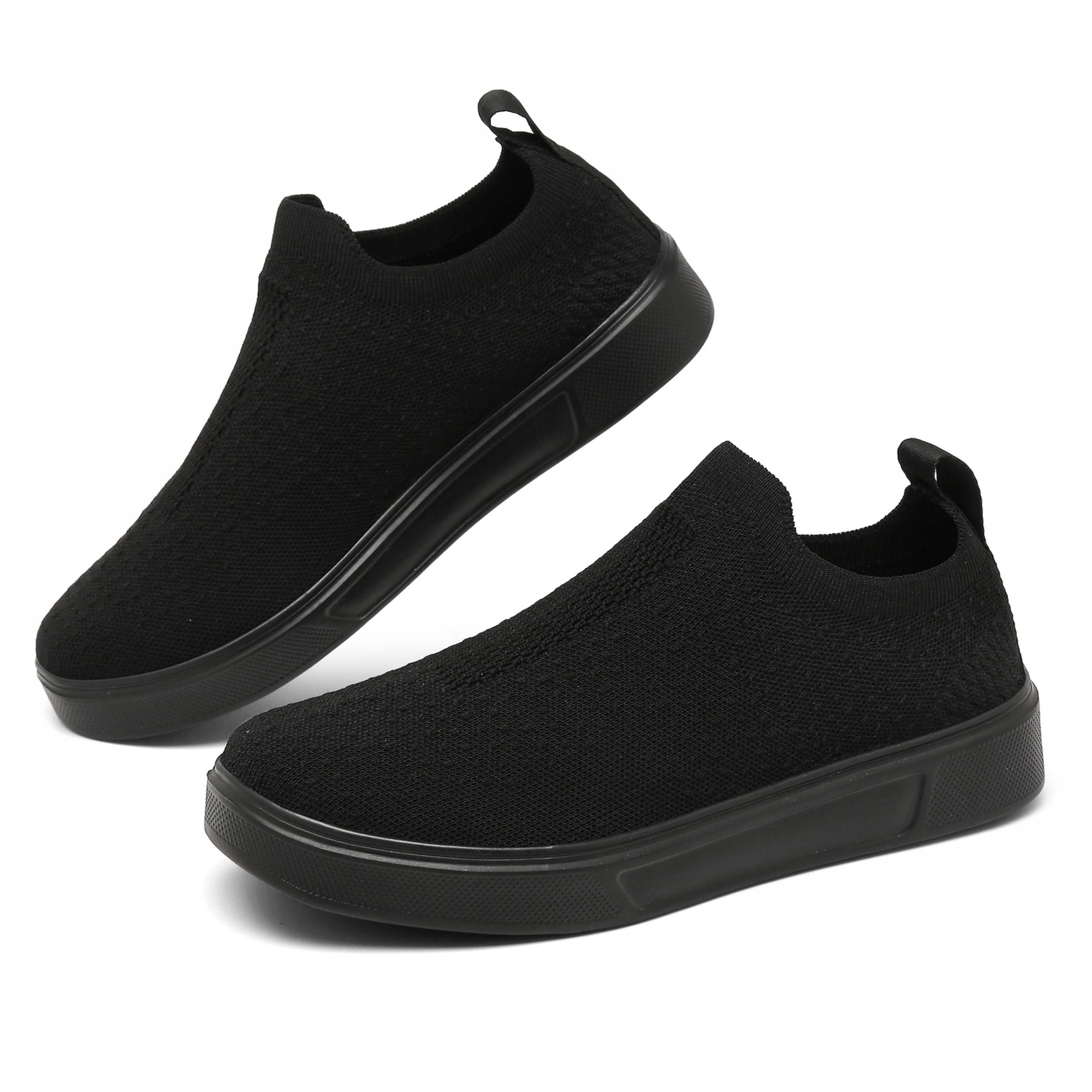 Solid Mesh Lightweight Woven Shoes Breathable Non Slip Running Shoes