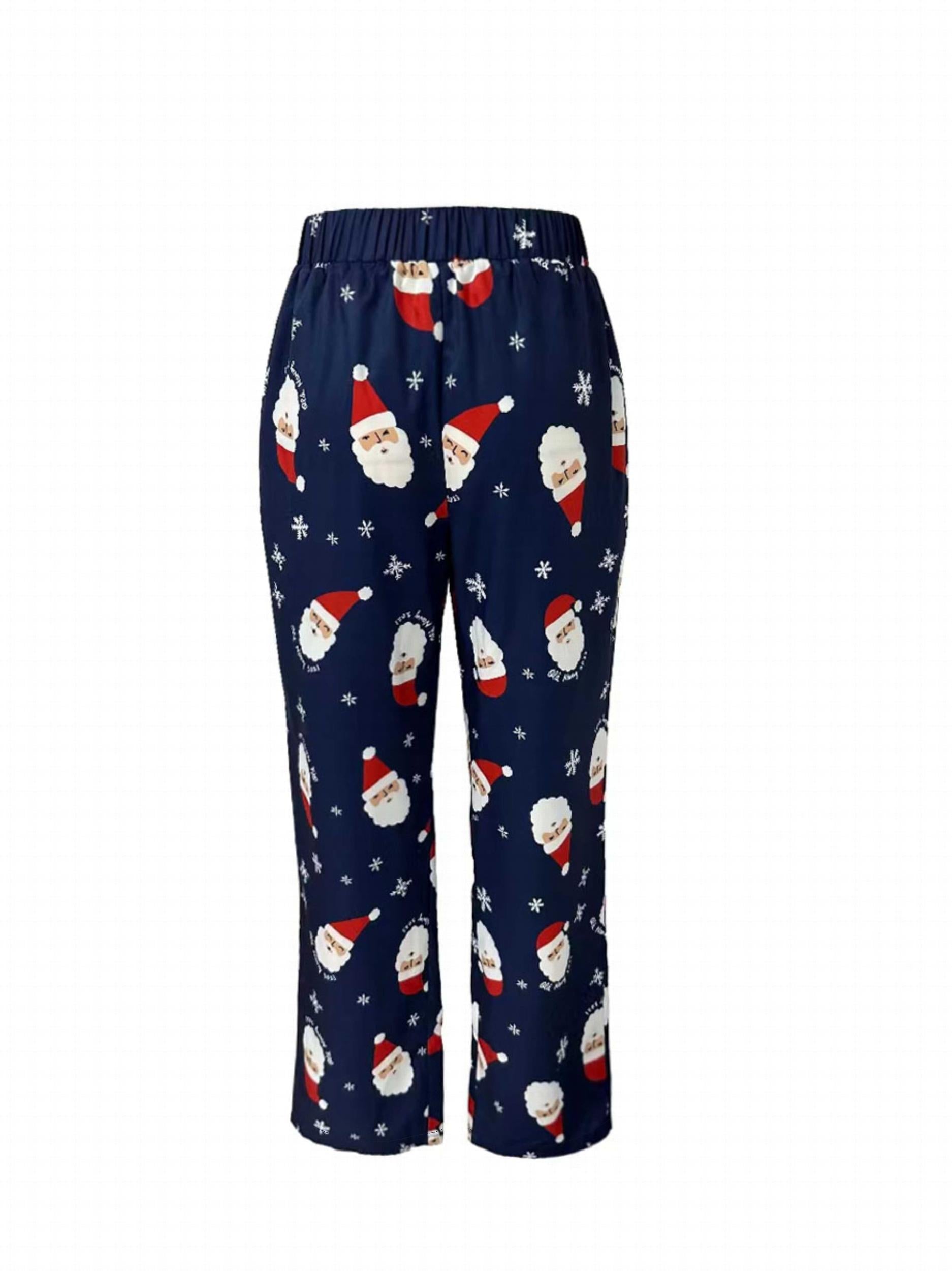 Christmas Lounge Set Long Sleeve Top & Pants Women's Sleepwear