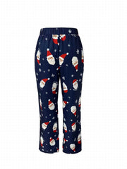 Christmas Lounge Set Long Sleeve Top & Pants Women's Sleepwear
