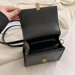 Mini Textured Handheld Backpack PU Leather Waterproof College Bag
