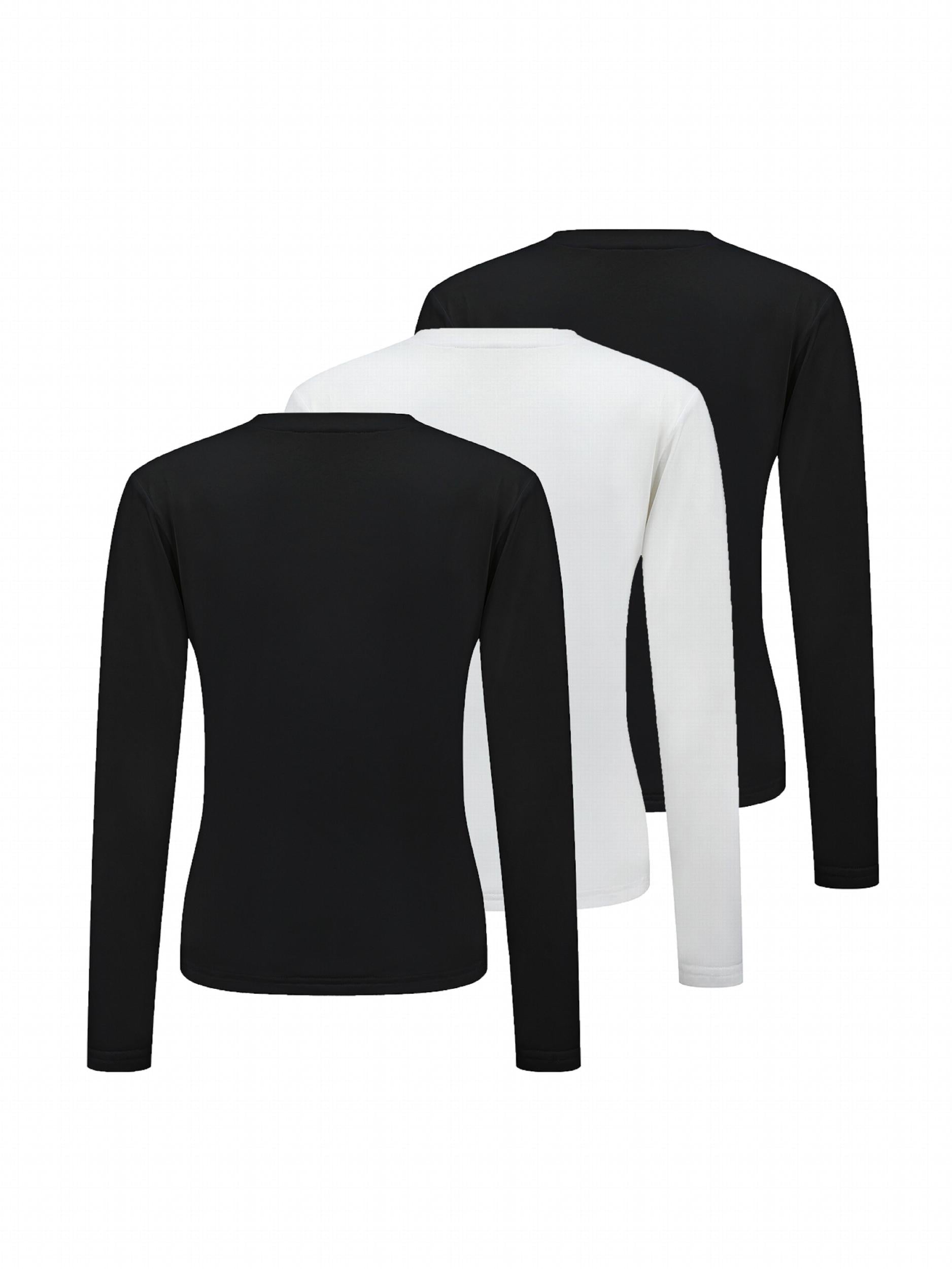 Women's Thermal Tops Long Sleeve Round Neck Base Layer